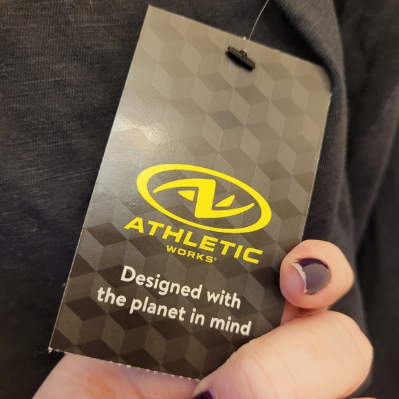 Athletic Works Make Today Count Black Long Sleeve Crop Top Size XL - Picture 5 of 6